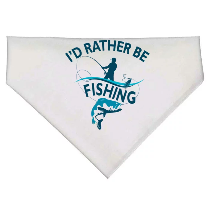 I'd Rather Be Fishing USA-Made Doggie Bandana