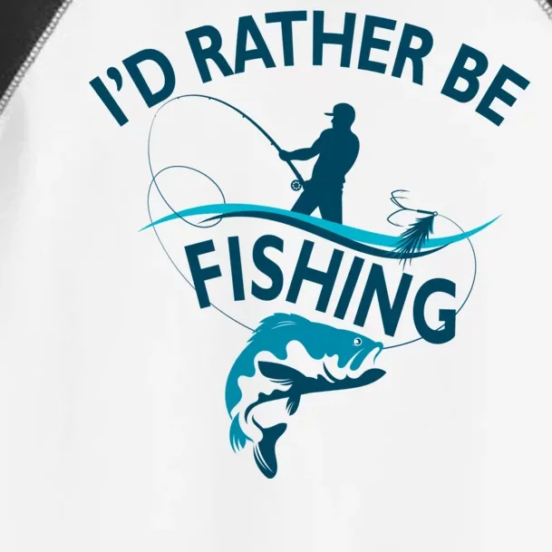 I'd Rather Be Fishing Toddler Fine Jersey T-Shirt