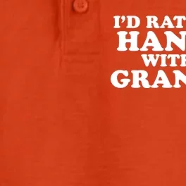 I'd Rather Be Hangin' With My Grandma Dry Zone Grid Performance Polo