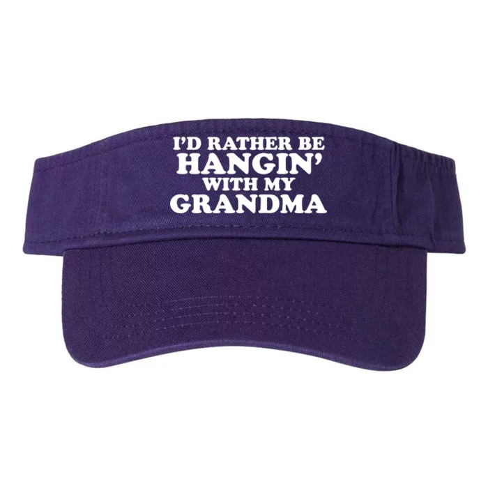 I'd Rather Be Hangin' With My Grandma Valucap Bio-Washed Visor