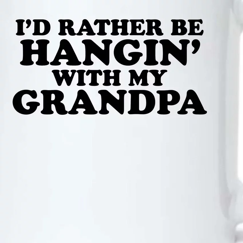 I'd Rather Be Hangin' With My Grandpa Black Color Changing Mug