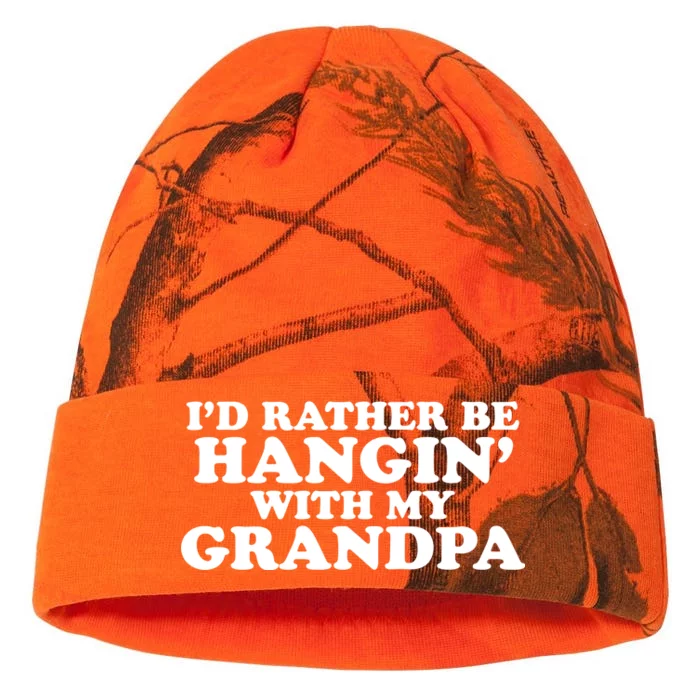 I'd Rather Be Hangin' With My Grandpa Kati - 12in Camo Beanie