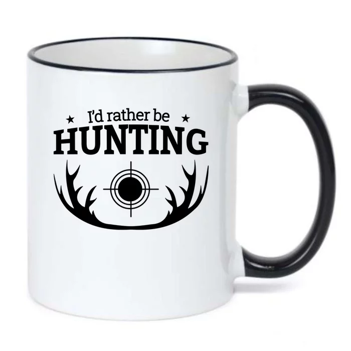 I'd Rather Be Hunting Black Color Changing Mug