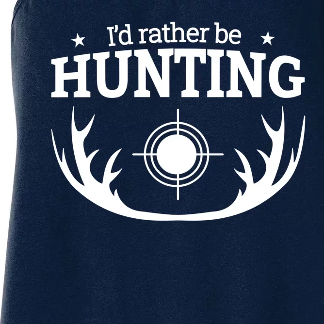 I'd Rather Be Hunting Women's Racerback Tank