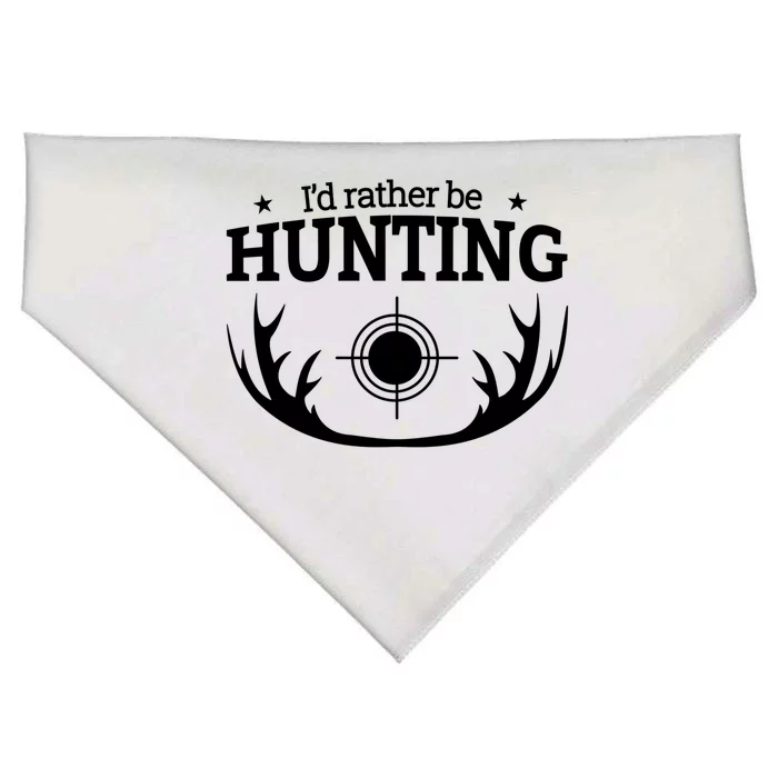 I'd Rather Be Hunting USA-Made Doggie Bandana