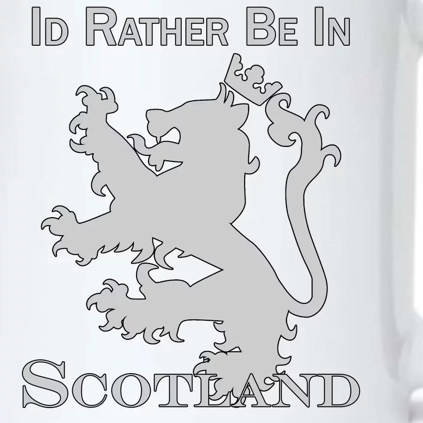 Id Rather Be In Scotland Black Color Changing Mug