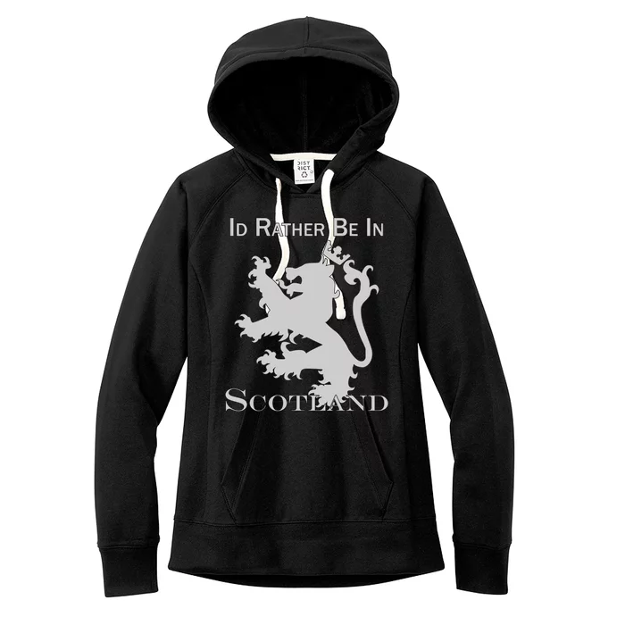 Id Rather Be In Scotland Women's Fleece Hoodie