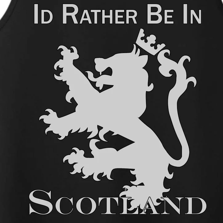 Id Rather Be In Scotland Performance Tank