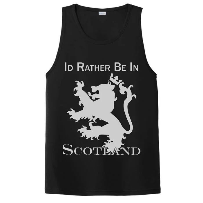 Id Rather Be In Scotland Performance Tank