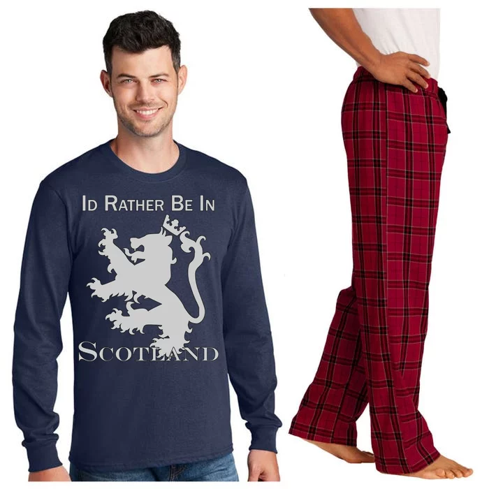 Id Rather Be In Scotland Long Sleeve Pajama Set