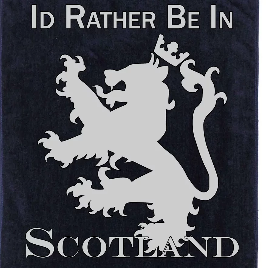 Id Rather Be In Scotland Platinum Collection Golf Towel