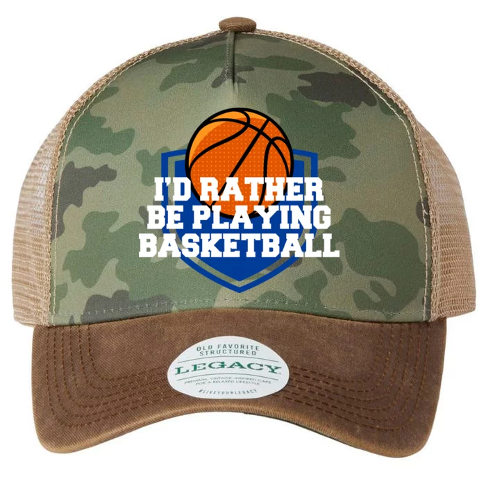 I'd Rather Be Playing Basketball Legacy Tie Dye Trucker Hat