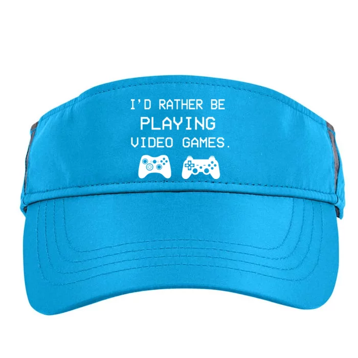 I'd Rather Be Playing Video Games Adult Drive Performance Visor