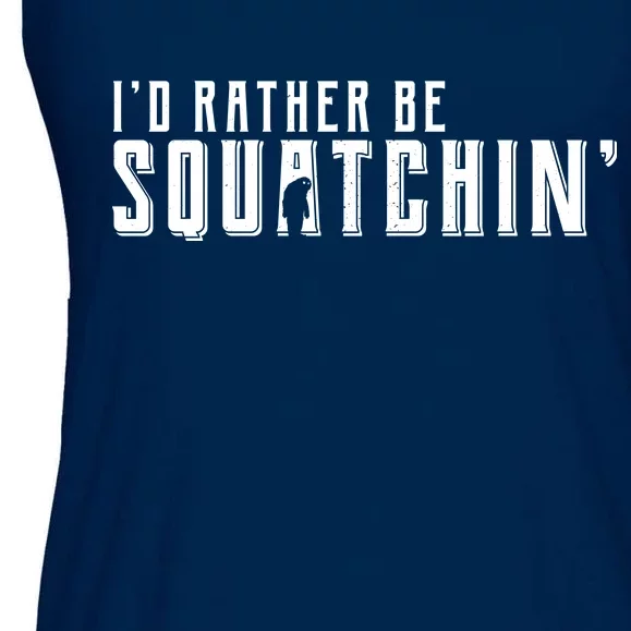 I'd Rather be Squatchin Ladies Essential Flowy Tank