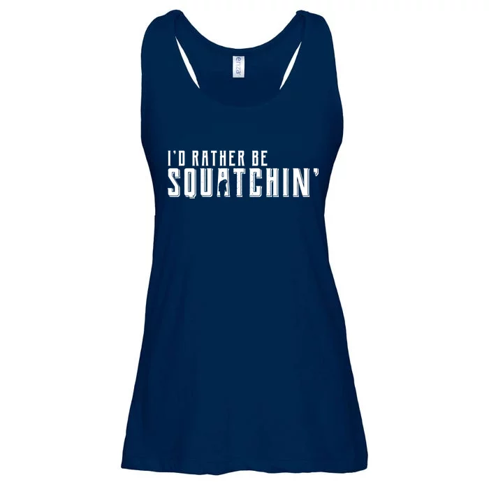 I'd Rather be Squatchin Ladies Essential Flowy Tank