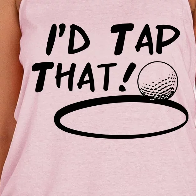 I'd Tap That Women's Knotted Racerback Tank