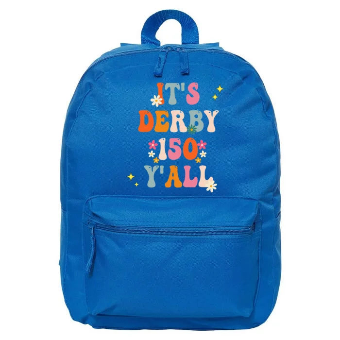 Its Derby 150 Yall Horse Racing Ky Derby Horse 16 in Basic Backpack