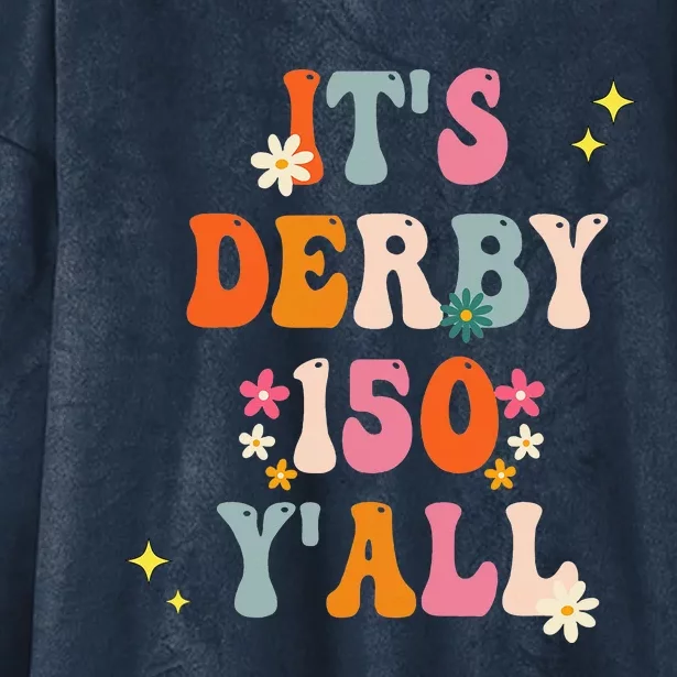 Its Derby 150 Yall Horse Racing Ky Derby Horse Hooded Wearable Blanket