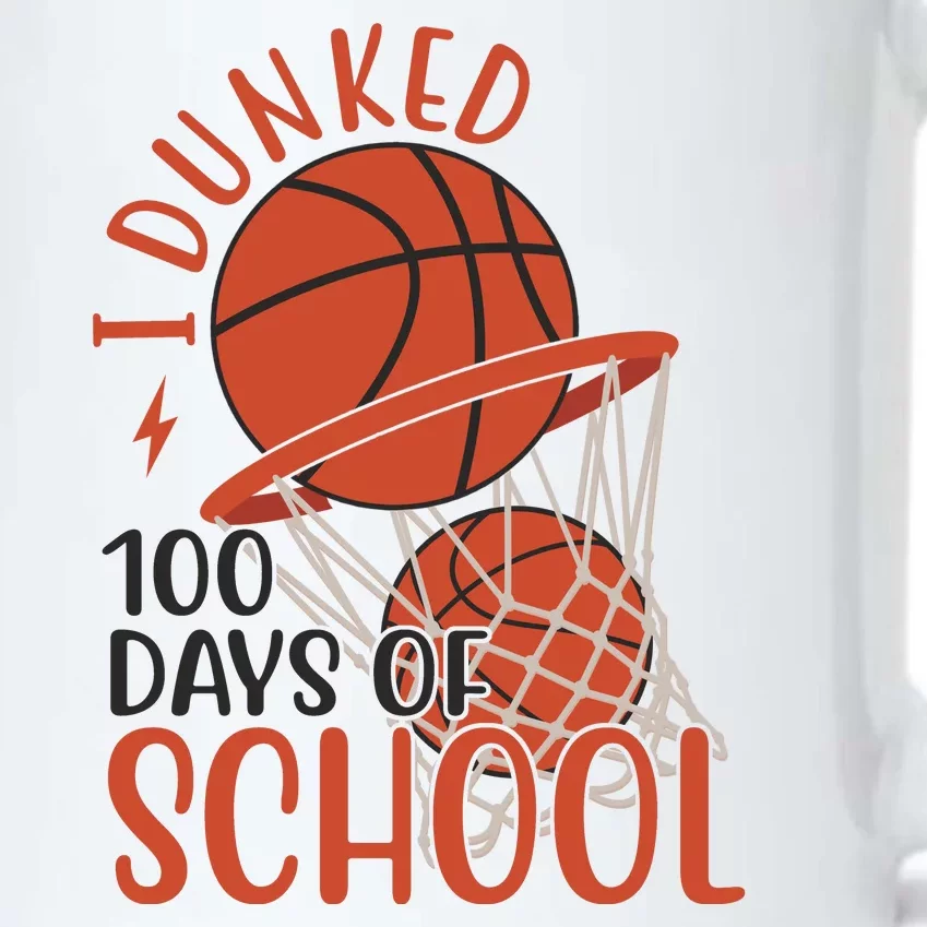 I Dunked 100 Days Of School Basketball Black Color Changing Mug