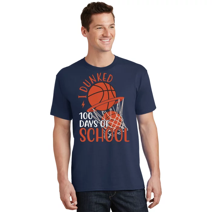 I Dunked 100 Days Of School Basketball T-Shirt