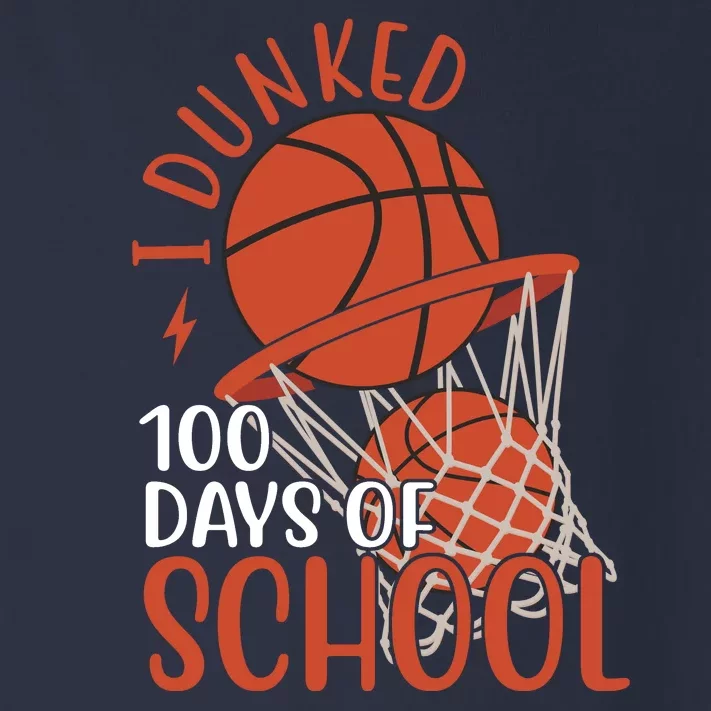 I Dunked 100 Days Of School Basketball Toddler Long Sleeve Shirt