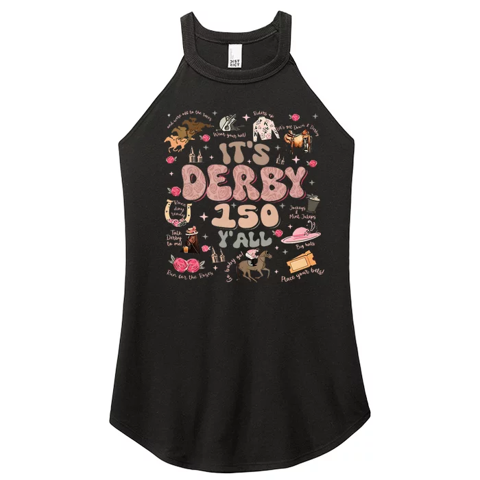 ItS Derby 150 Yall 150th Horse Racing Ky Derby Day Women’s Perfect Tri Rocker Tank