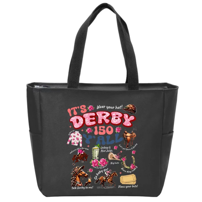 ItS Derby 150 YAll Ky Derby Day Zip Tote Bag