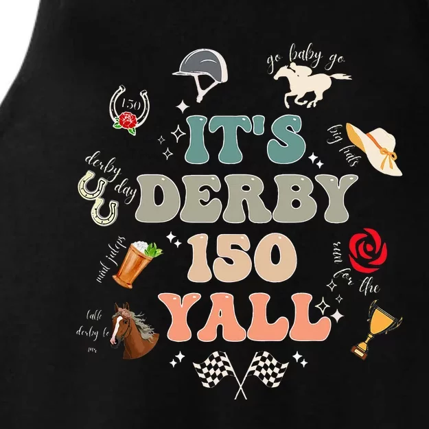 ItS Derby 150 Yall 150th Horse Racing Ladies Tri-Blend Wicking Tank