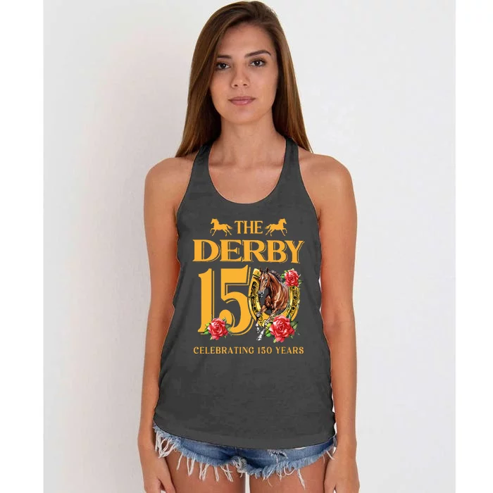 ItS Derby 150 Yall 150th Horse Racing Women's Knotted Racerback Tank