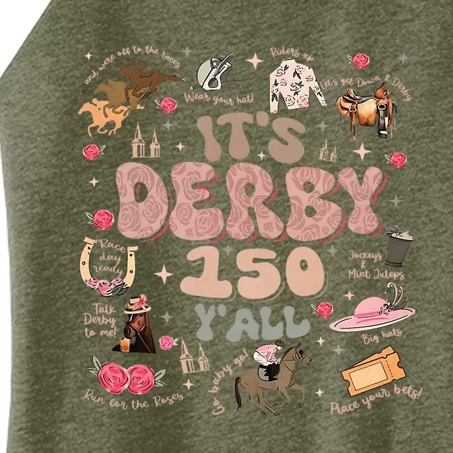 It's Derby 150 Yall 150th Horse Racing KY Women’s Perfect Tri Rocker Tank