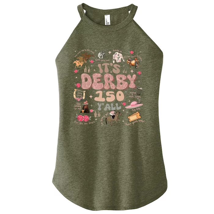 It's Derby 150 Yall 150th Horse Racing KY Women’s Perfect Tri Rocker Tank