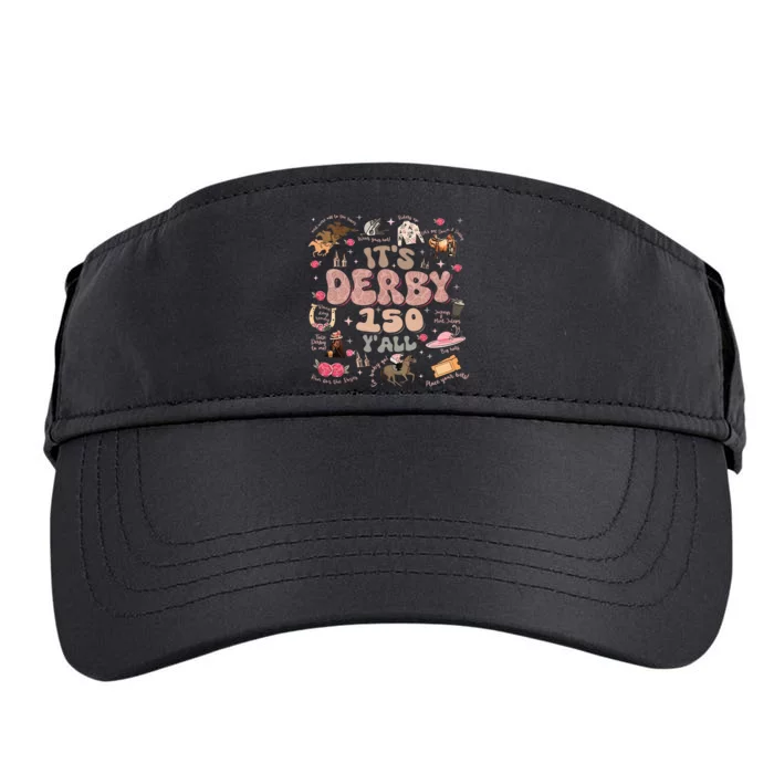 ItS Derby 150 Yall 150th Horse Racing Ky Derby Day Adult Drive Performance Visor