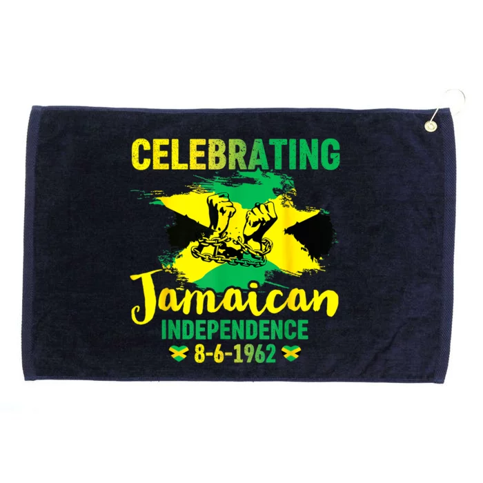 Independence Day 1962 Jamaican Flag Grommeted Golf Towel