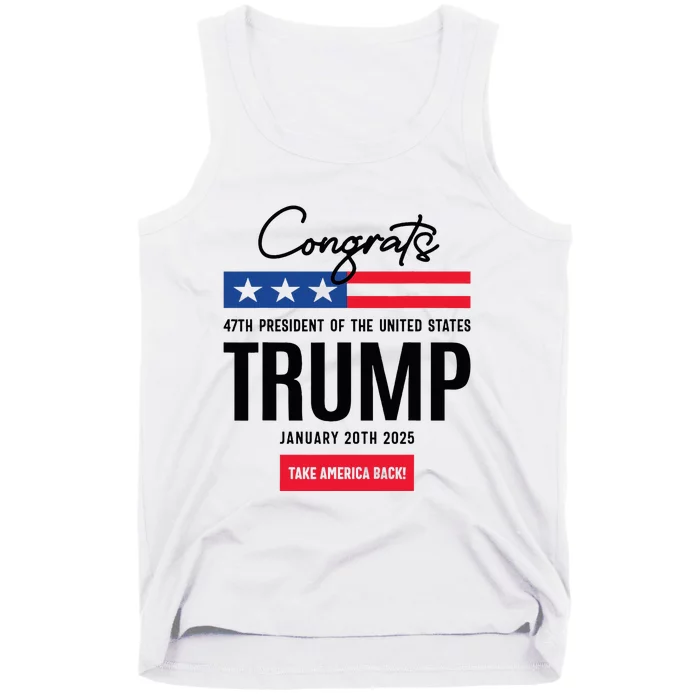 Inauguration Day 2025 Congrats Trump 2025 Tank Top