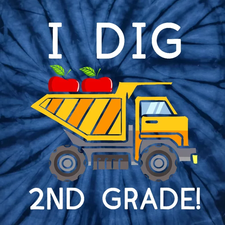 I Dig 2nd Grade Student Teacher Construction Back To School Tie-Dye T-Shirt