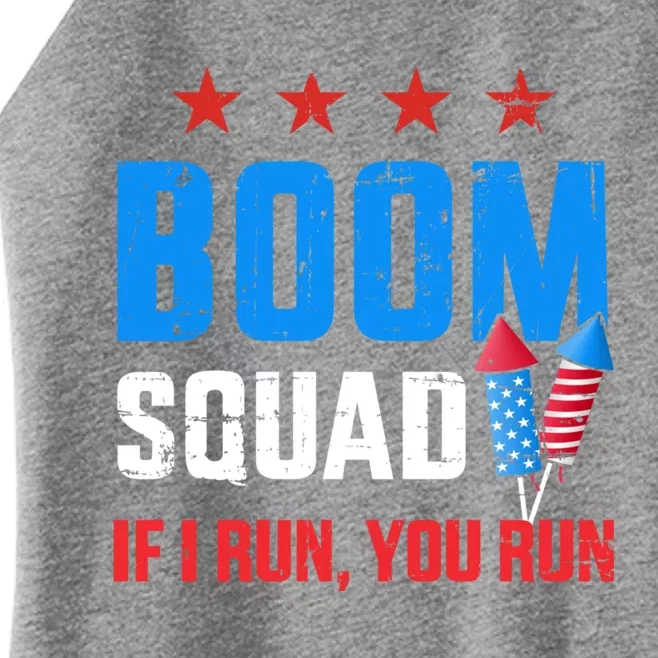 Independence Day 4th Of July Boom Squad If I Run You Run Women’s Perfect Tri Rocker Tank