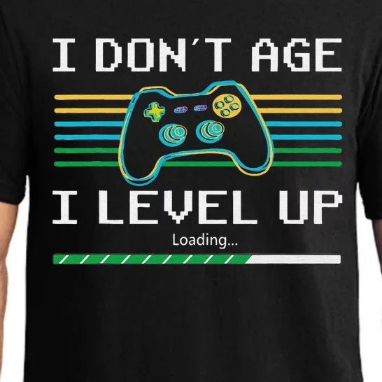 I Don´t Age I Level Up Gamer Gaming Funny Pajama Set