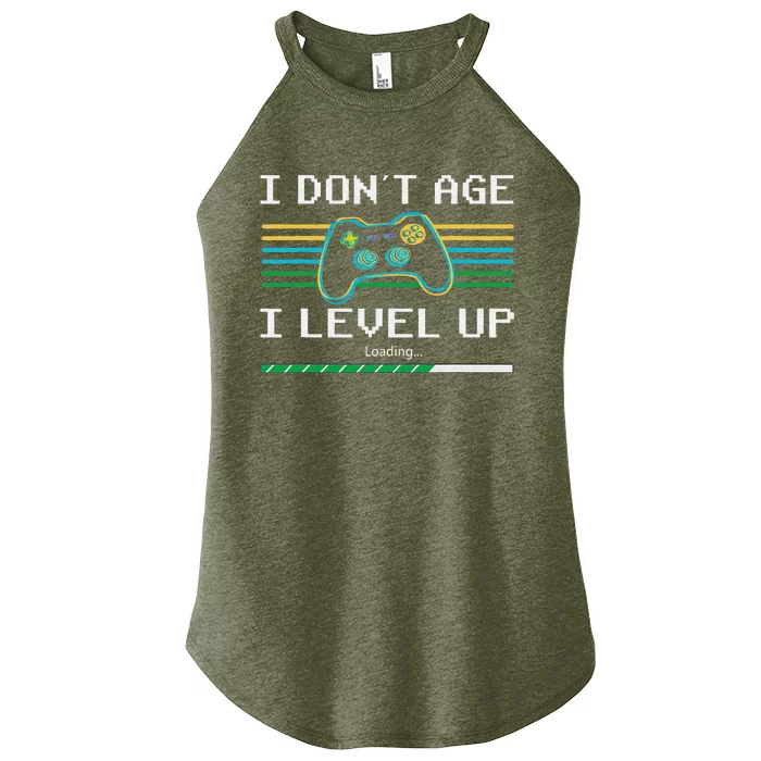 I Don´t Age I Level Up Gamer Gaming Funny Women’s Perfect Tri Rocker Tank