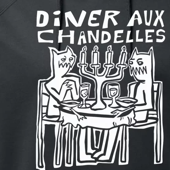 Iskream5 Diner Aux Chandelles Performance Fleece Hoodie