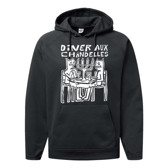 Iskream5 Diner Aux Chandelles Performance Fleece Hoodie