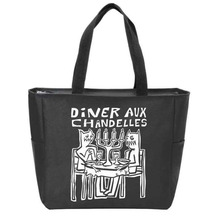 Iskream5 Diner Aux Chandelles Zip Tote Bag