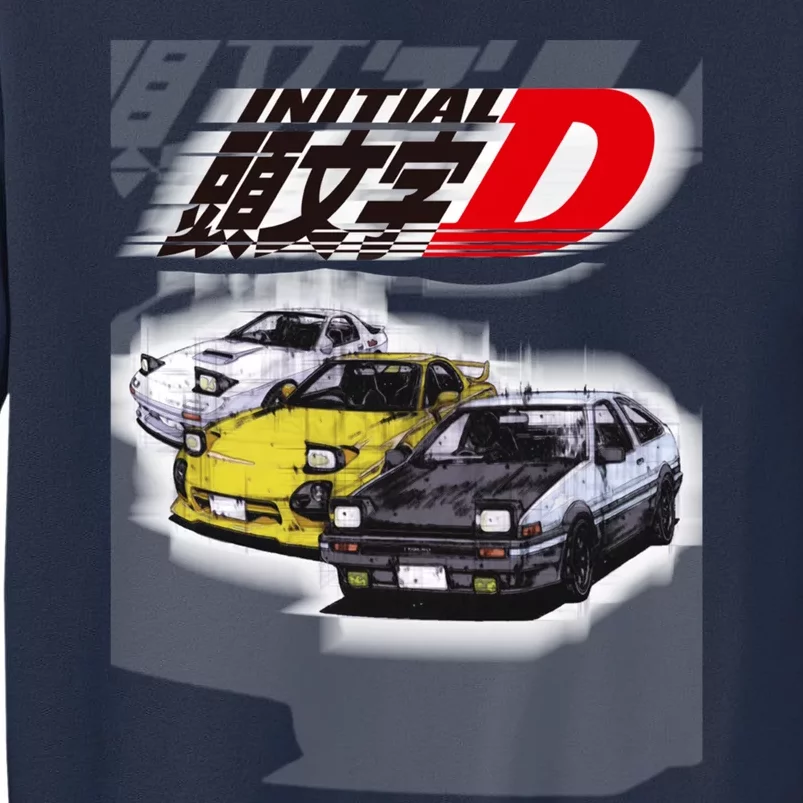 Initial D Ae86 &Amp; Rx7 Sketch Sweatshirt