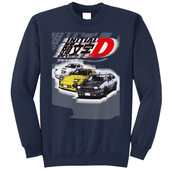 Initial D Ae86 &Amp; Rx7 Sketch Sweatshirt