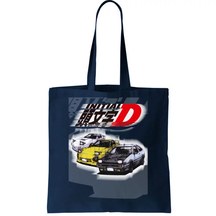 Initial D Ae86 &Amp; Rx7 Sketch Tote Bag