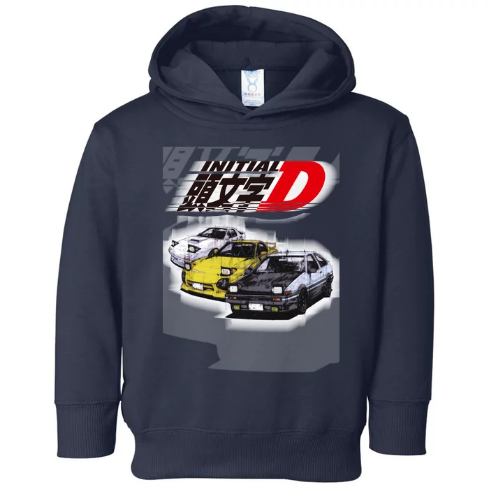 Initial D Ae86 &Amp; Rx7 Sketch Toddler Hoodie