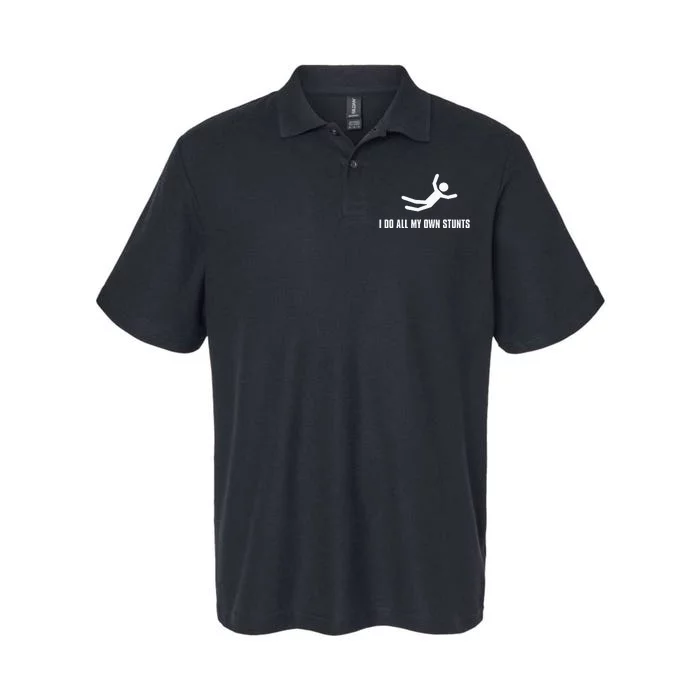 I Do All My Own Stunts Dark Adult And Softstyle Adult Sport Polo