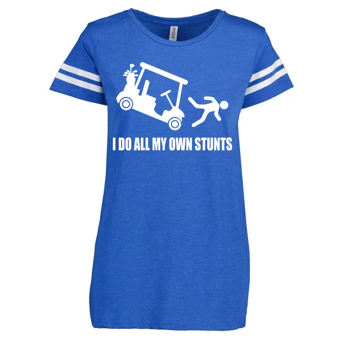 I Do All My Own Stunts Funny Golfer Enza Ladies Jersey Football T-Shirt