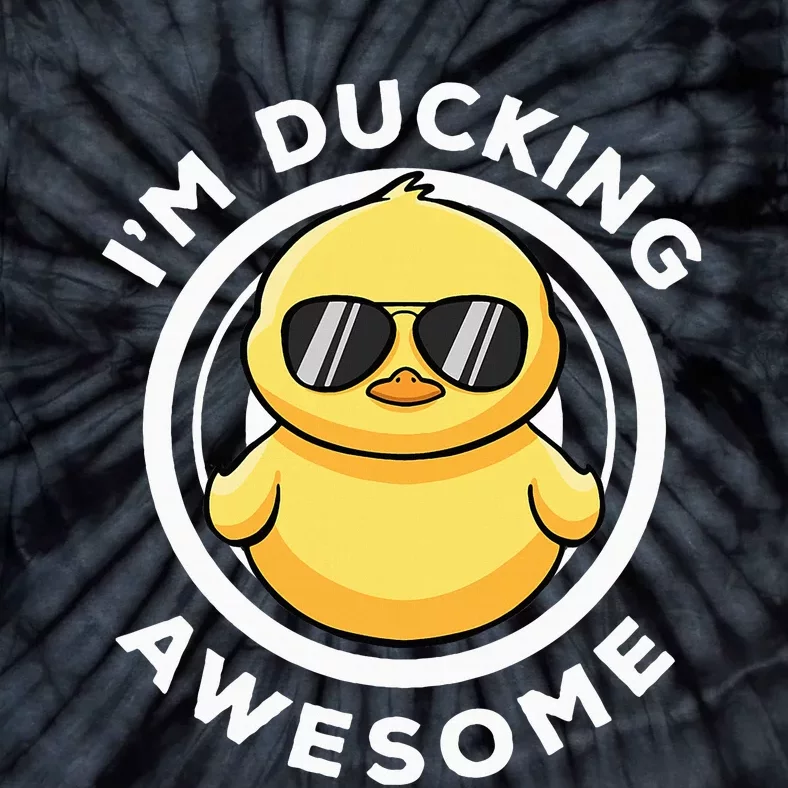 IM Ducking Awesome I Love Duck Lovers Funny Rubber Duck Tie-Dye T-Shirt