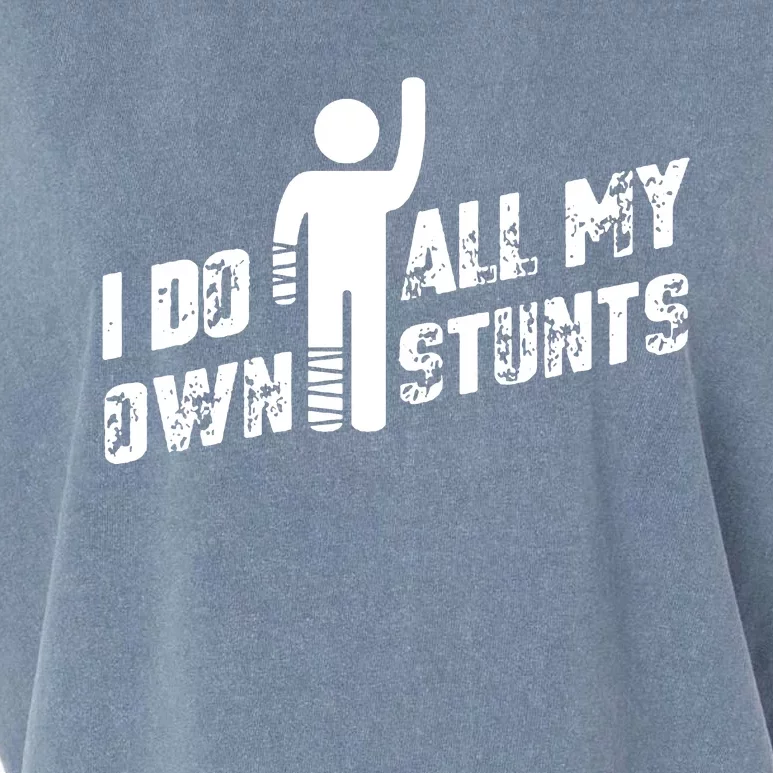 I Do All My Own Stunts Garment-Dyed Women's Muscle Tee