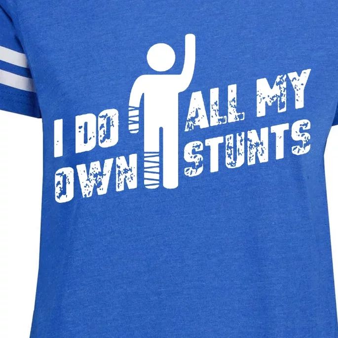 I Do All My Own Stunts Enza Ladies Jersey Football T-Shirt